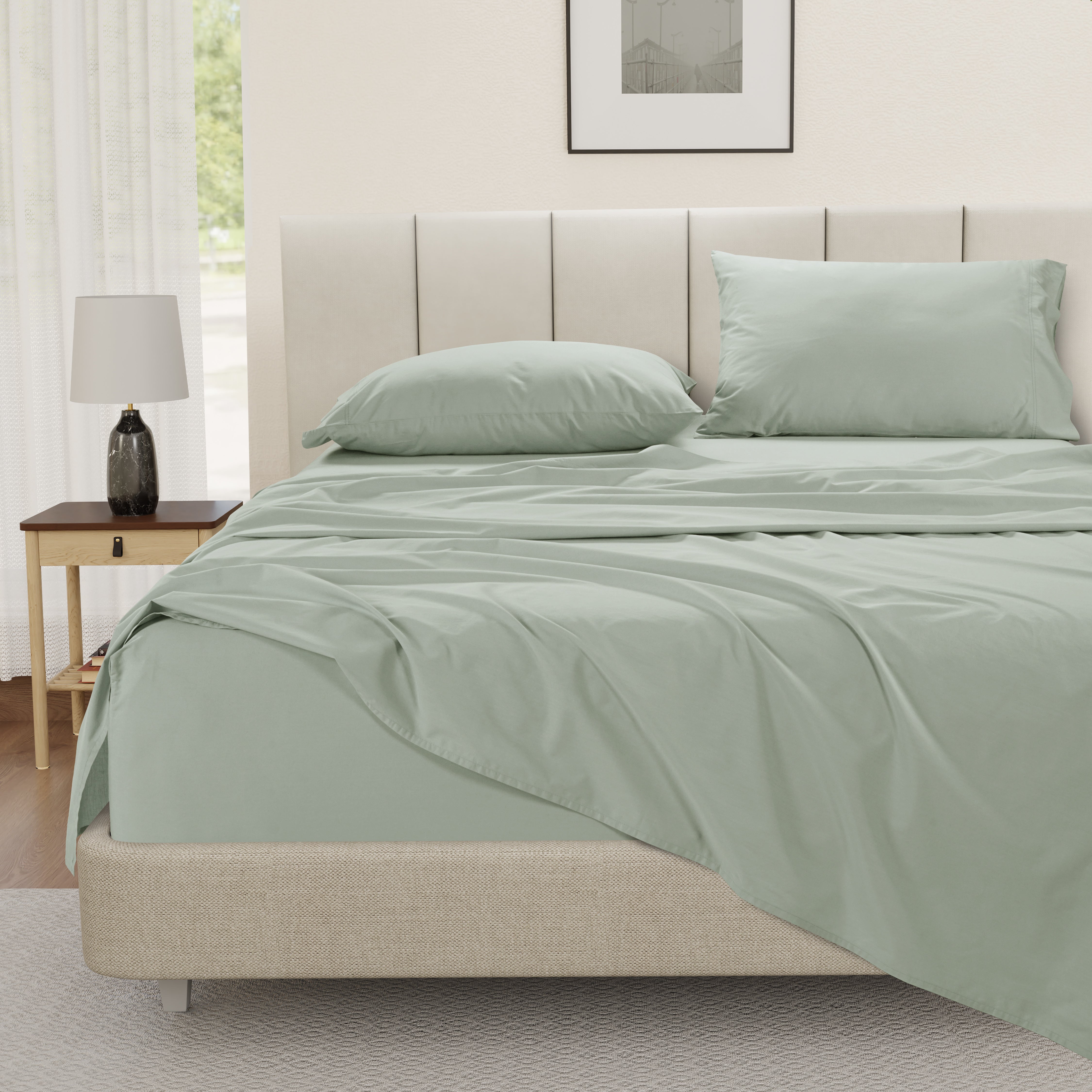 100% Cotton Sheet Set- Mineral